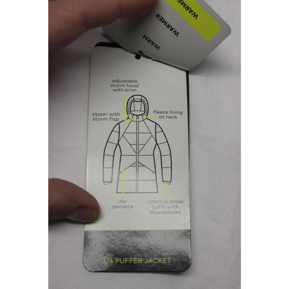 Champion women's hooded full zip winter‎ 3/4 puffer jacket XXL - Picture 16 of 16